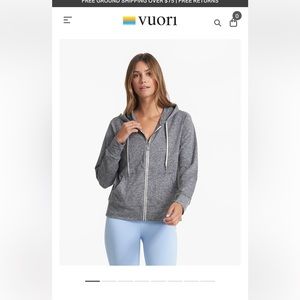 Vuori lightweight DreamKnit fabric hoodie